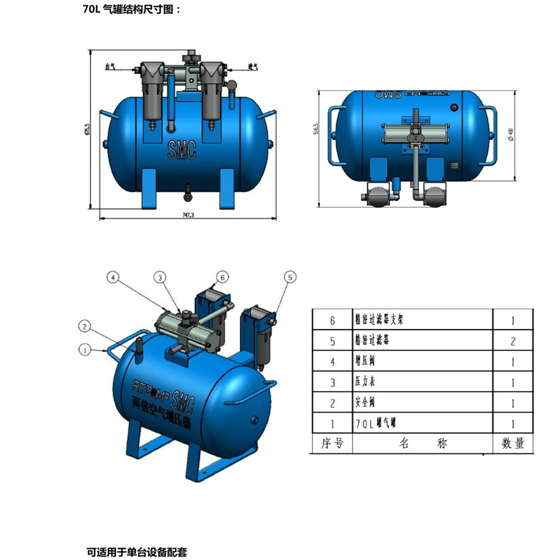 RT-SMC無油空氣增壓器